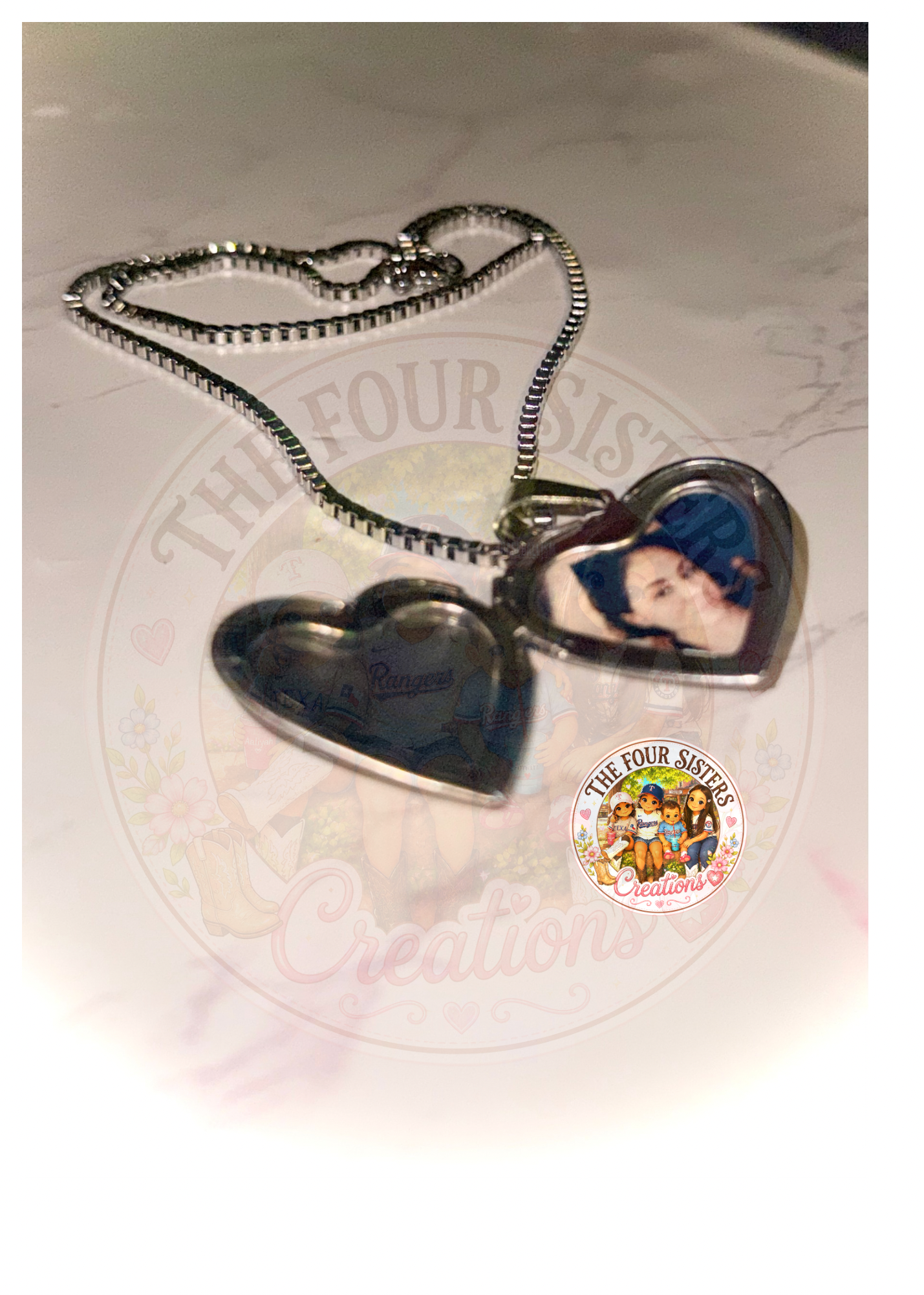 Heart locket necklace