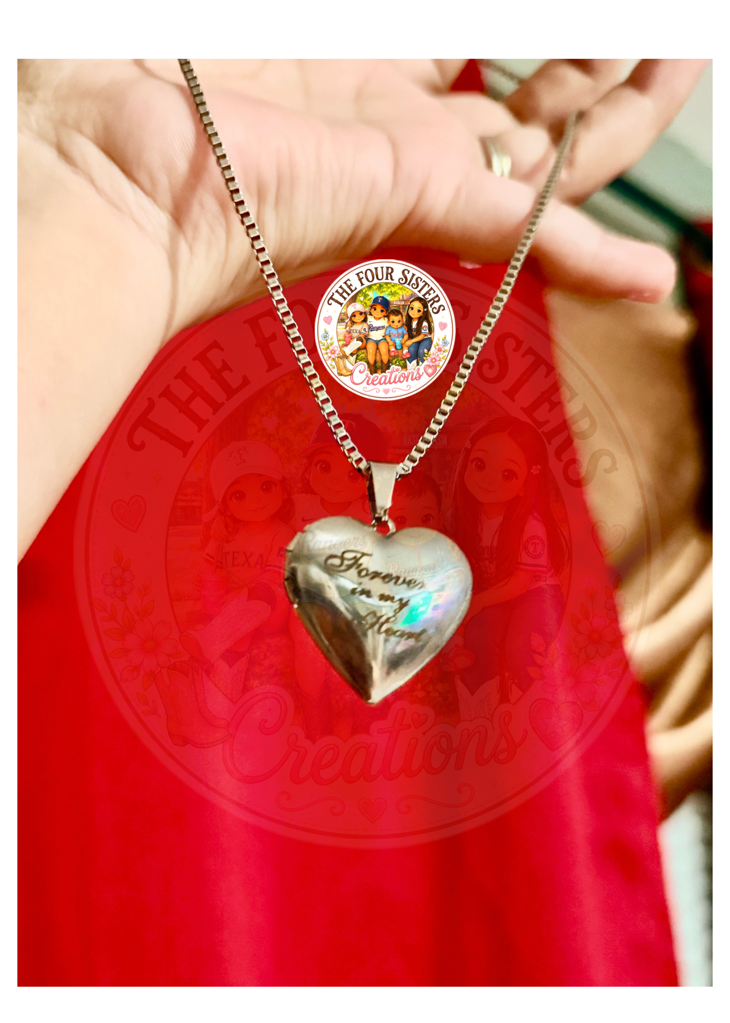 Heart locket necklace